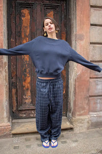 Maison Anje Borelato Navy Sweatshirt - The Mercantile London