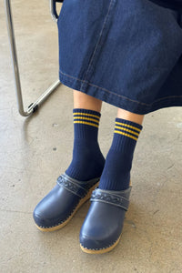 Le Bon Shoppe Girlfriend Navy Socks - The Mercantile London