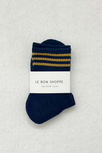 Le Bon Shoppe Girlfriend Navy Socks - The Mercantile London