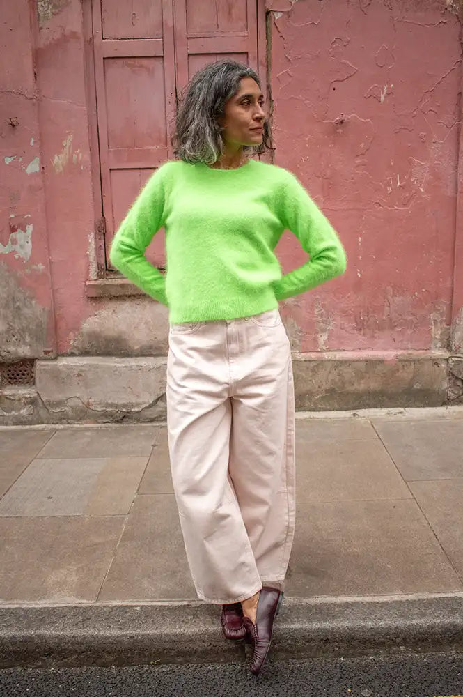Bellerose Datti Vegas Green Angora-Blend Jumper