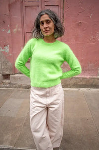 Bellerose Datti Vegas Green Angora-Blend Jumper
