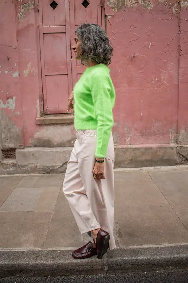 Bellerose Datti Vegas Green Angora-Blend Jumper