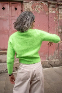 Bellerose Datti Vegas Green Angora-Blend Jumper