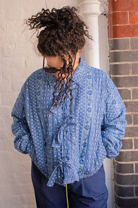 The New Society Mare Blue Bandana Jacket - The Mercantile London
