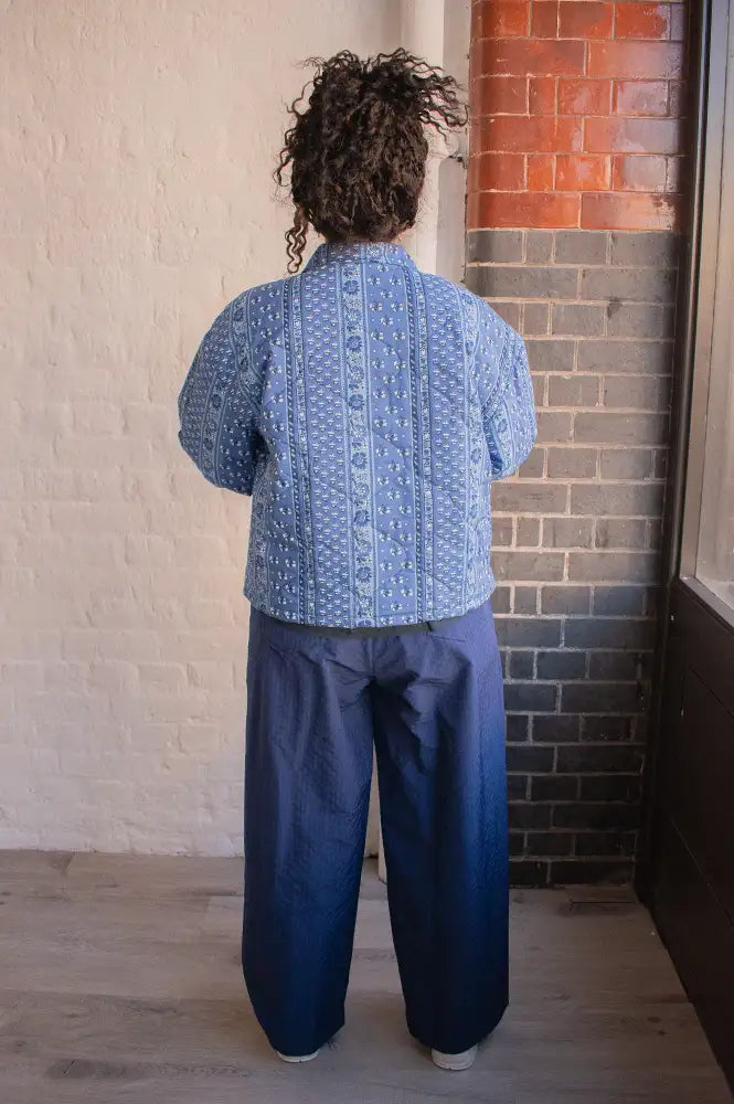 The New Society Mare Blue Bandana Jacket - The Mercantile London
