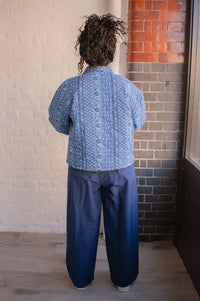 The New Society Mare Blue Bandana Jacket - The Mercantile London