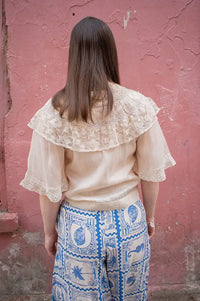The New Society Ammi Ecru Blouse - The Mercantile London