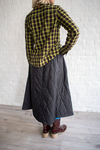 Project AJ 117 Nicoline Black Quilted Skirt - The Mercantile London