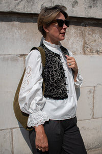 Maison Hotel Marceline Nero Night Lily Top - The Mercantile London