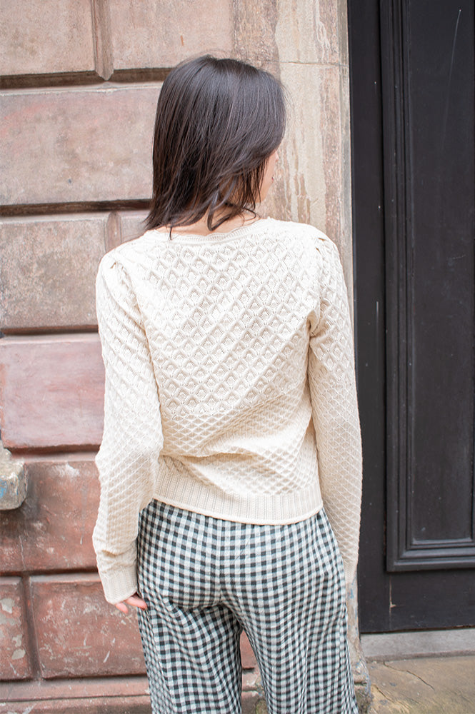 Object Noa Birch V-Neck Cardigan - The Mercantile London