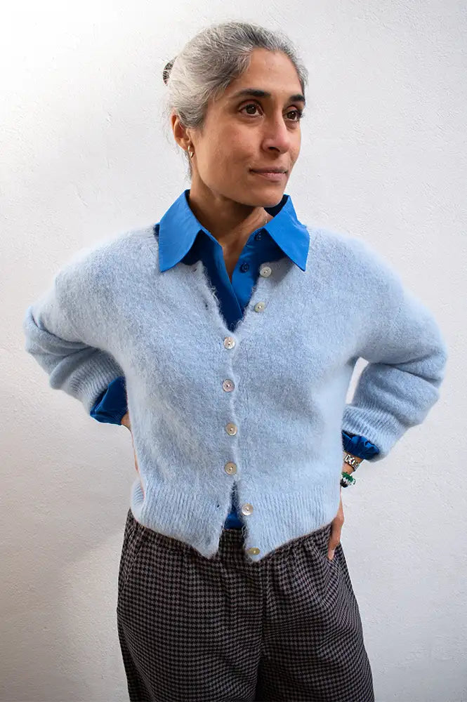 Noella Anya Sky Blue Knit Cardigan