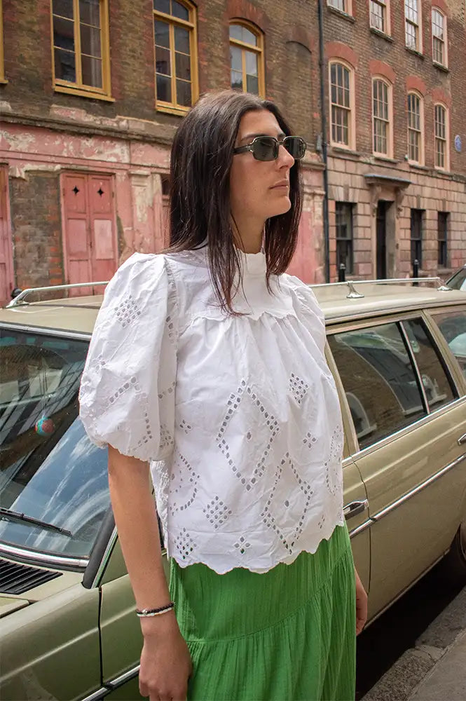 Noella Marilyn White Blouse - The Mercantile London