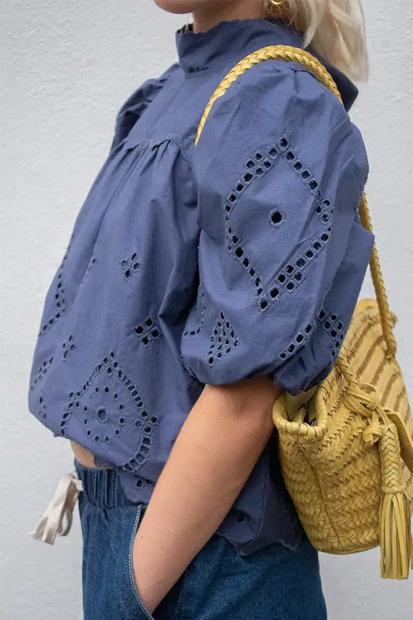 Noella Marilyn Dusty Blue Blouse