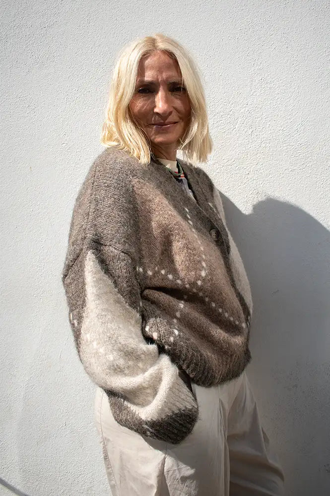 Noella Laiana Ash Brown Mix Cardigan