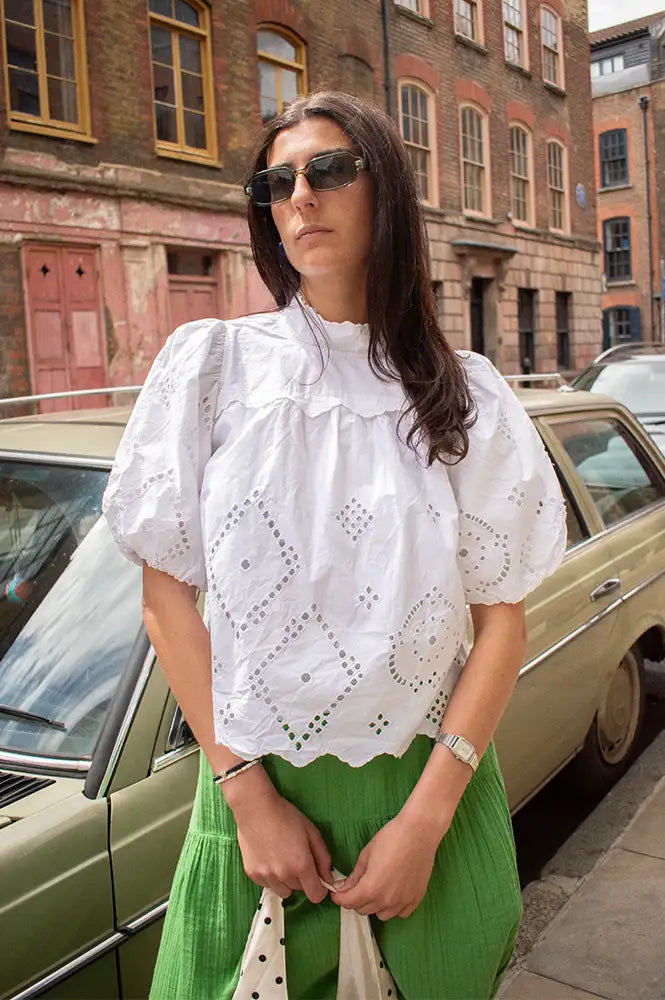 Noella Marilyn White Blouse - The Mercantile London