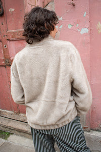 Nooki Aubrey Grey Faux Fur Jacket - The Mercantile London