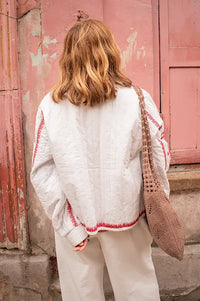Nooki Harlow White Padded Jacket - The Mercantile London