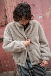 Nooki Aubrey Grey Faux Fur Jacket - The Mercantile London