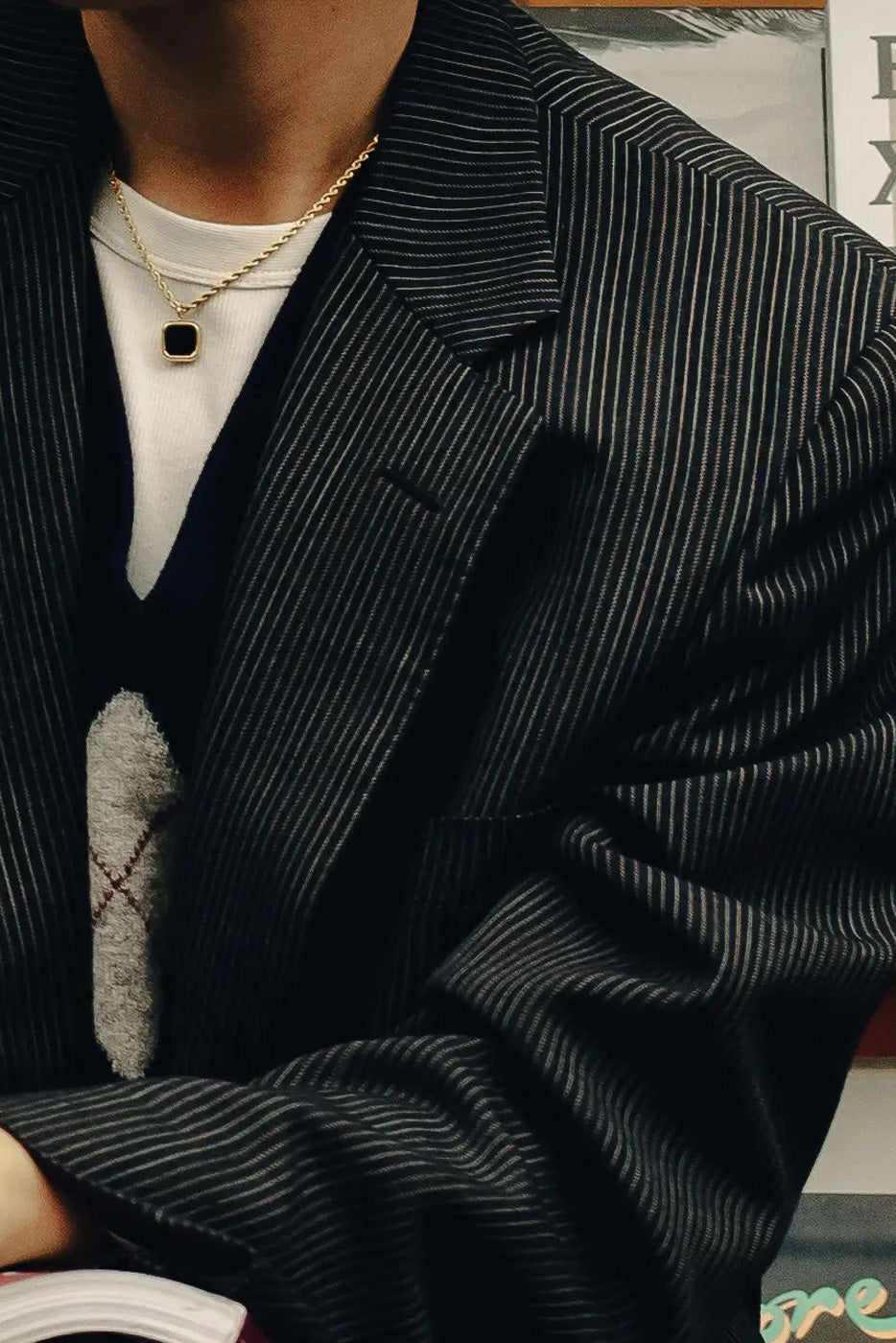 SS24 Nordic Muse Gold Rope Chain Pendant Necklace - The Mercantile London