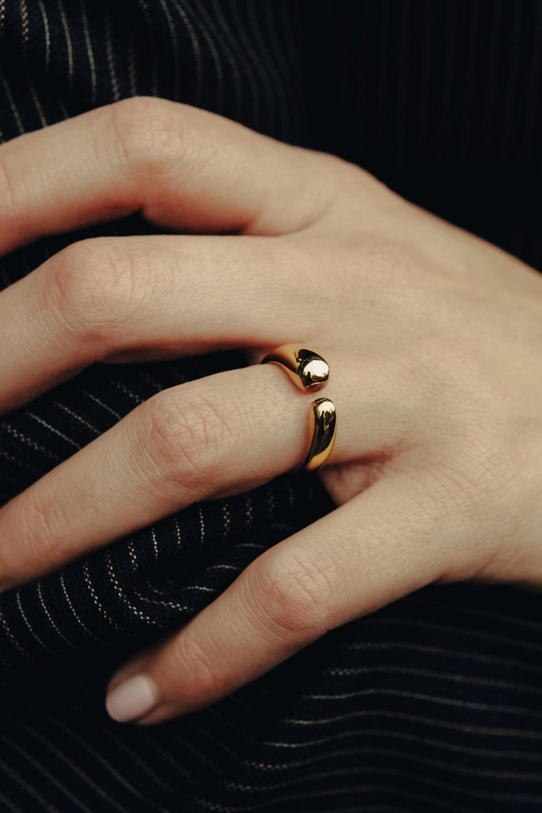 Nordic Muse Open Dome Ring - The Mercantile London