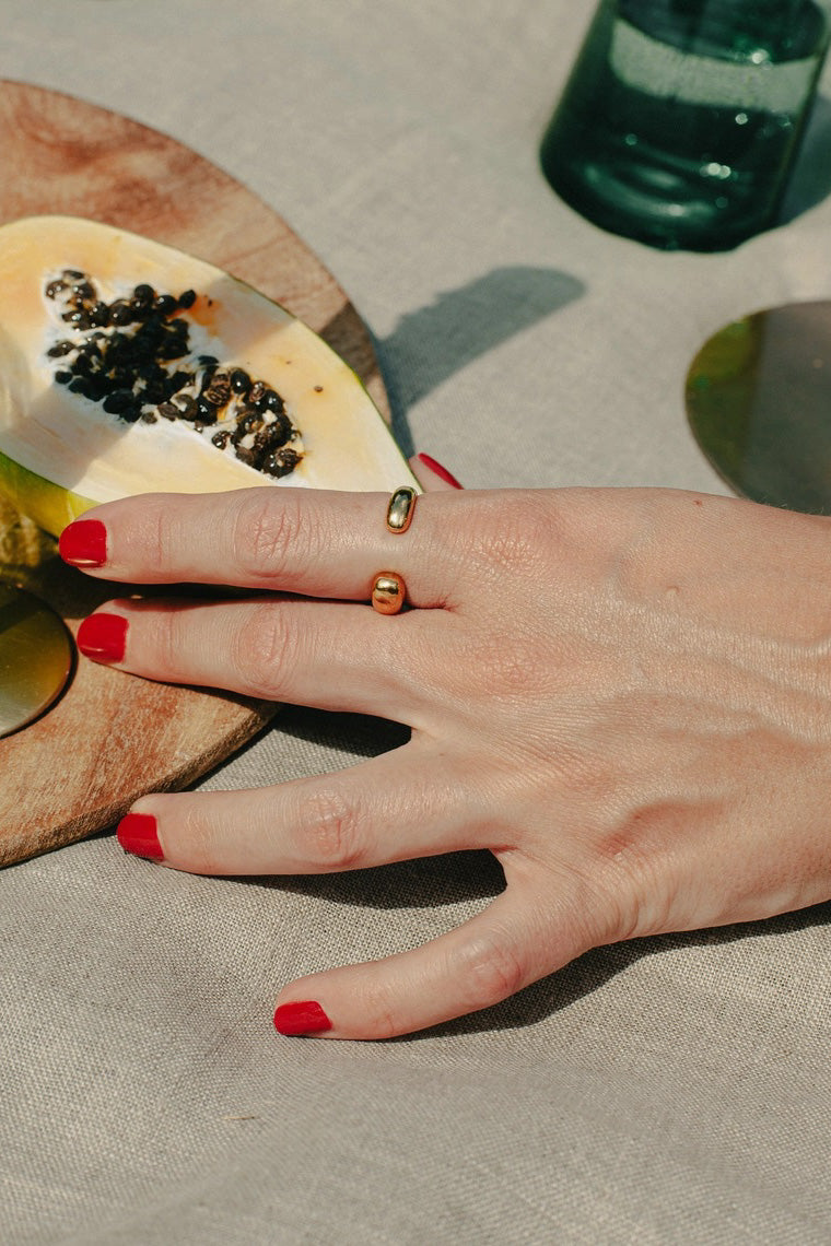 Nordic Muse Open Dome Ring - The Mercantile London