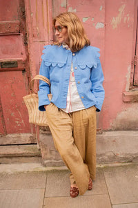 Stella Nova Coral Blue Sailor Jacket - The Mercantile London