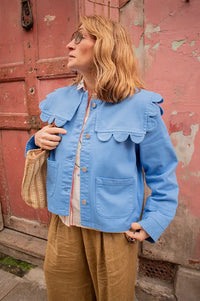 Stella Nova Coral Blue Sailor Jacket - The Mercantile London