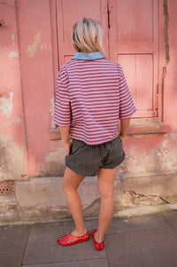 Stella Nova Striped Purple Shirt - The Mercantile London