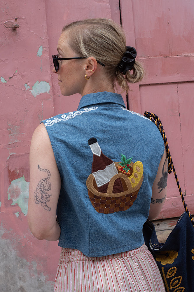 Stella Nova Out of Office Summer Blue Top - The Mercantile London