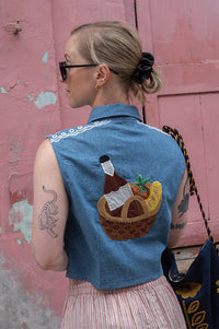 Stella Nova Out of Office Summer Blue Top - The Mercantile London