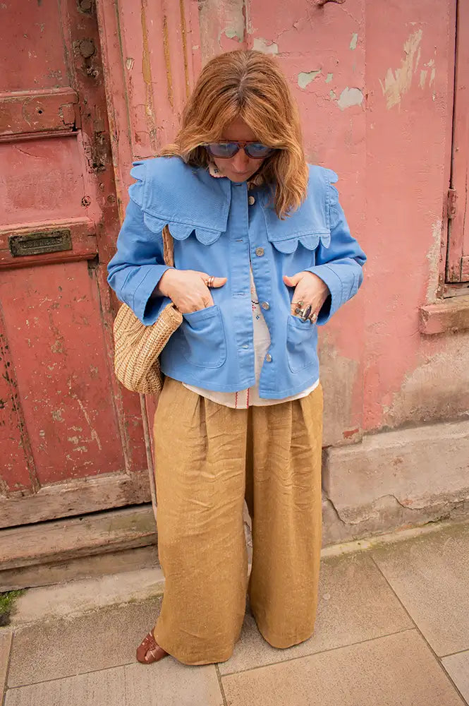 Stella Nova Coral Blue Sailor Jacket - The Mercantile London