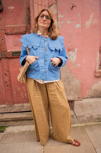 Stella Nova Coral Blue Sailor Jacket - The Mercantile London