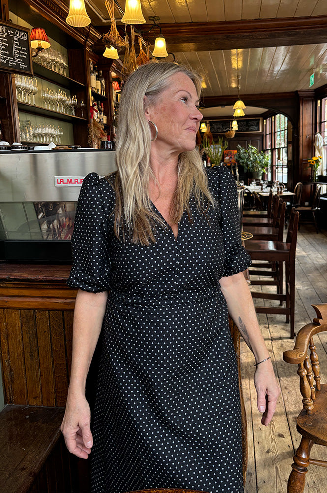 Nué Notes Vilinus Black Spot Dress - The Mercantile London