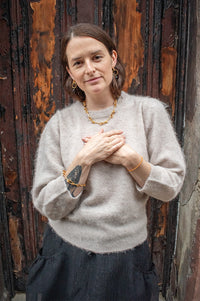 Numph Suri Brushed Chateau Grey Jumper - The Mercantile London