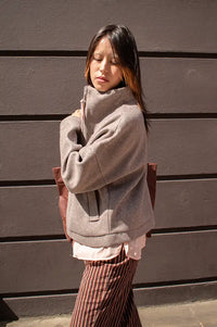Numph Kimla Deep Taupe Zip Jacket