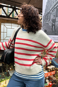 Numph Vinette Cayenne Stripe Jumper