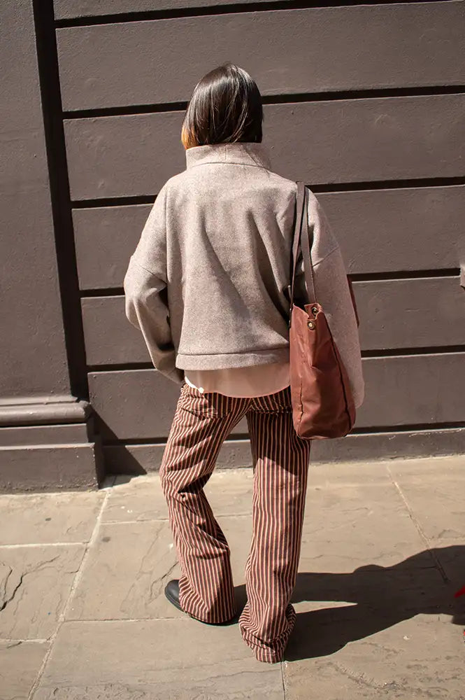 Numph Kimla Deep Taupe Zip Jacket