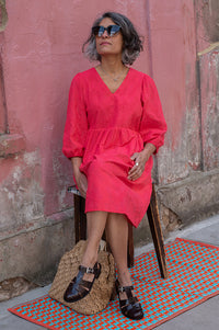 Numph Hensley Geranium Dress - The Mercantile London