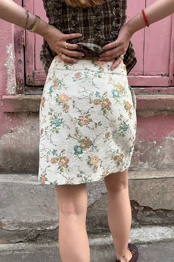 Numph Harpa Whitecap Floral Mini Skirt