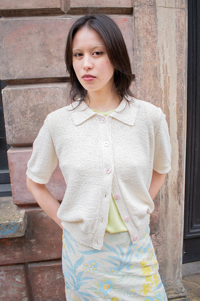 Numph Zola Cloud Dancer Cardigan - The Mercantile London