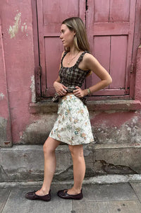 Numph Harpa Whitecap Floral Mini Skirt