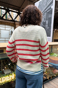 Numph Vinette Cayenne Stripe Jumper
