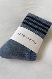 Le Bon Shoppe Girlfriend Indigo Socks - The Mercantile London