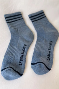 Le Bon Shoppe Girlfriend Indigo Socks - The Mercantile London