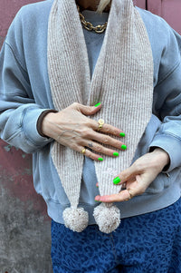 Damson Madder Oatmeal Tie Front Hood