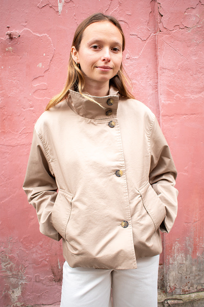 Object Gro Desert Taupe Short Jacket - The Mercantile London