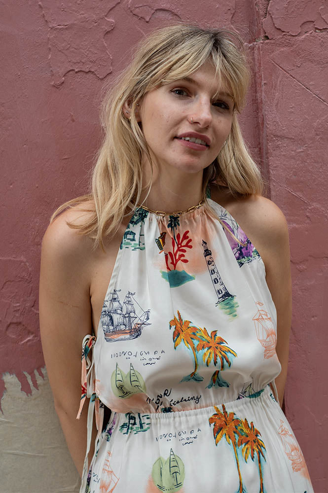 Object Dinah Sandshell Midi Dress - The Mercantile London
