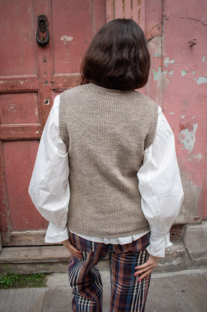 Object Diana Morel V-Neck Knitted Vest - The Mercantile London