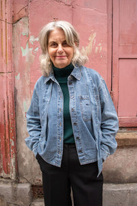 Object Vilma Short Denim Bow Shirt