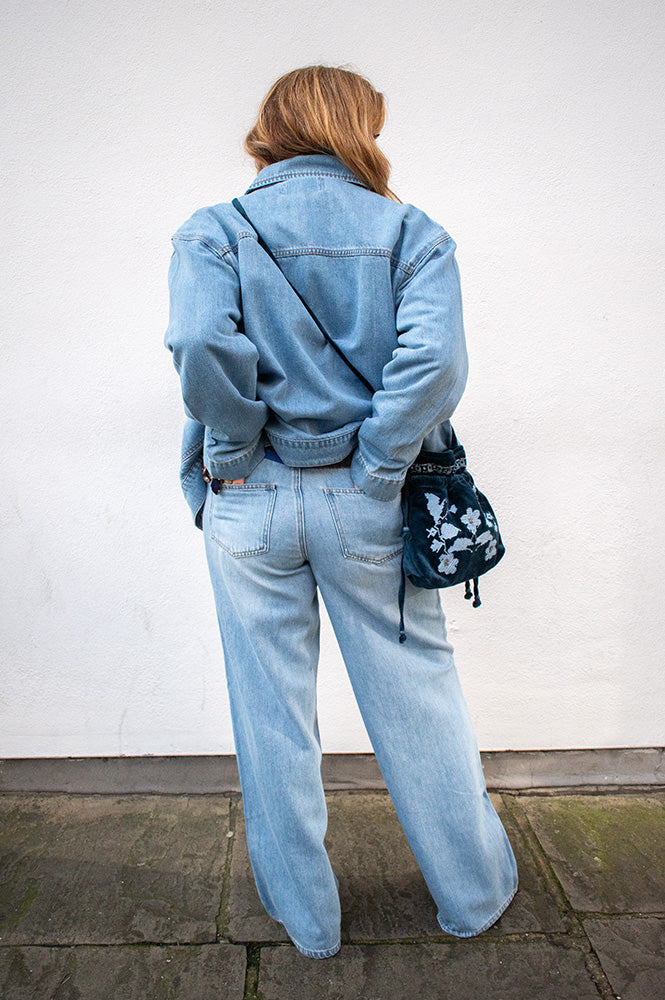 Object Rosie Tie Light Blue Denim Jeans